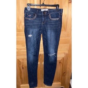 Embellished Hollister Skinny Jeans